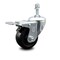 Service Caster 3 Inch Hard Rubber Wheel Swivel 10mm Threaded Stem Caster Total Lock Brake SCC-TSTTL20S314-HRS-M1015 - alternate 1